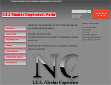 Tablet Screenshot of iesparla8.com